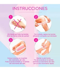 VEET Bandas De Cera Depilatoria Fria Piel Sensible 20Uds.| Bandas Depilatorias