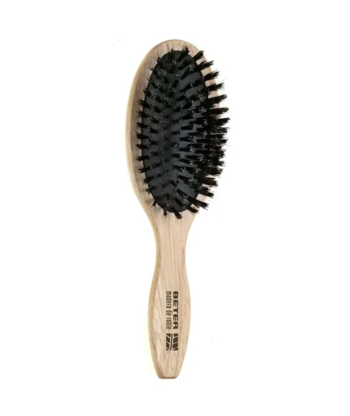 BETER LINEA ROSA Cepillo De Madera Neumatico Ovalado| Peines Y Cepillos