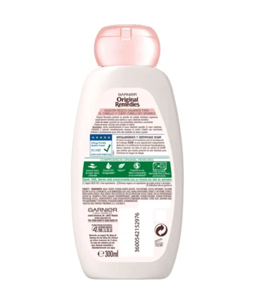 GARNIER Champú Delicatesse Cuero Cabelludo Sensible 300 Ml| Champú
