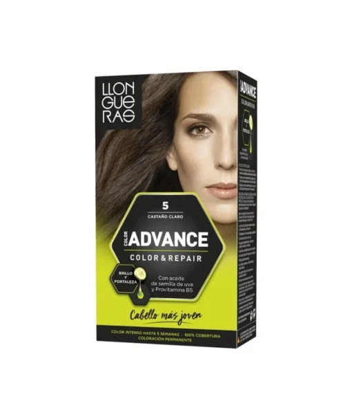 TINTE LLONGUERAS Color Advance 5 Castano Claro| Tinte Permanente