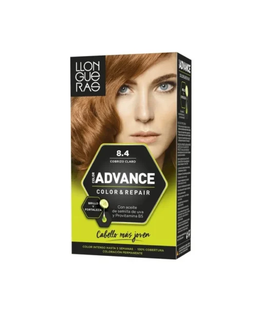 TINTE LLONGUERAS Color Advance 8.4 Cobrizo Claro| Tinte Permanente