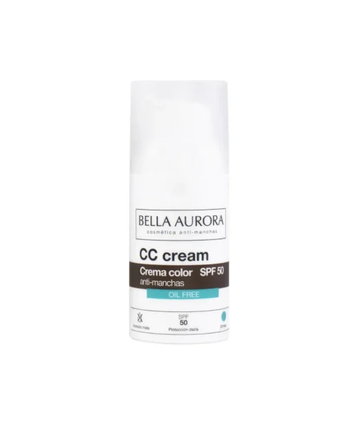 BELLA AURORA Crema Hidratante Con Color Oil Free Spf50+ 30 Ml| Hidratantes Faciales