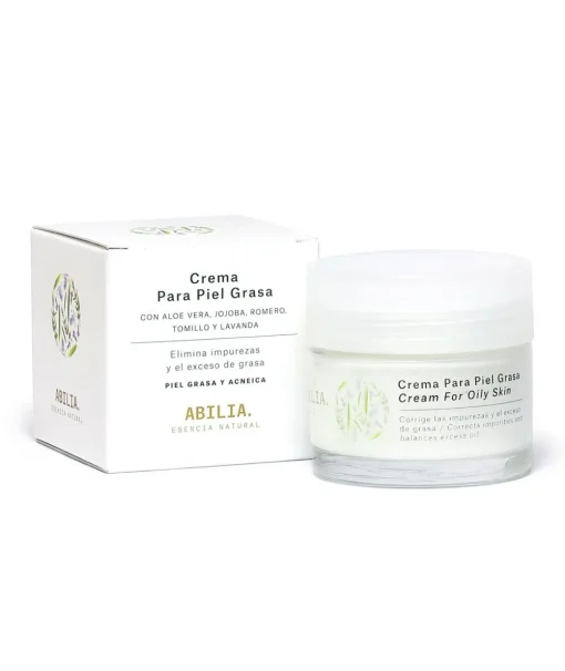 ABILIA Crema Pieles Grasas 50 Ml| Tratamiento Facial Natural