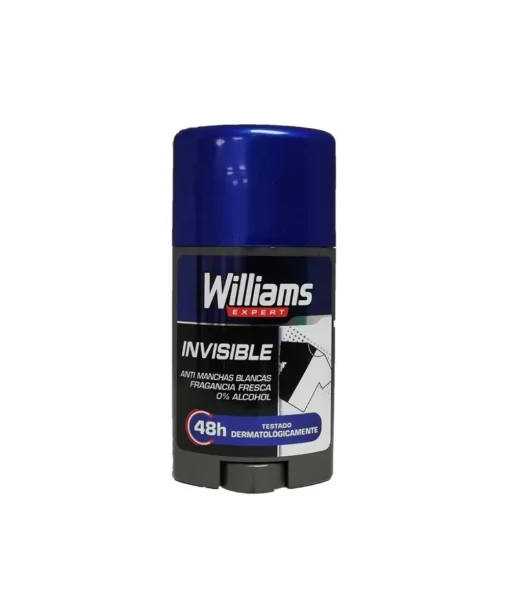 WILLIAMS Desodorante 75 Ml Stick Pure Invisible| Desodorantes Hombre