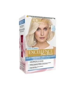 L'OREAL TINTE EXCELLENCE Excellence Creme Tinte Pure Blonde 3 Rubio Ultra Claro Ceniza| Tinte Permanente