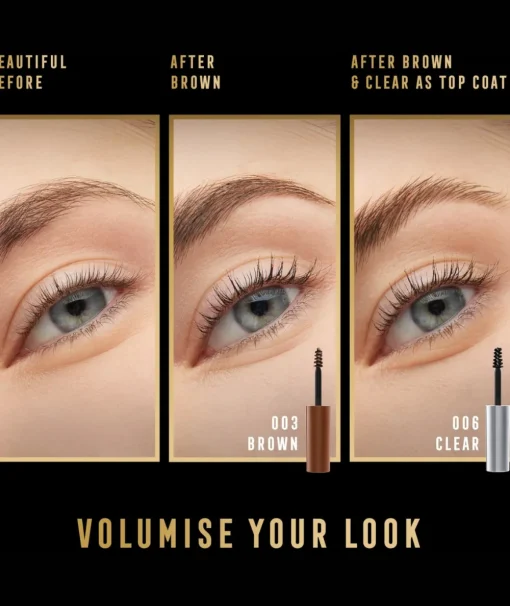 MAX FACTOR Gel De Cejas 2000 Calorie Volumen Brow 005| Máscara Pestañas