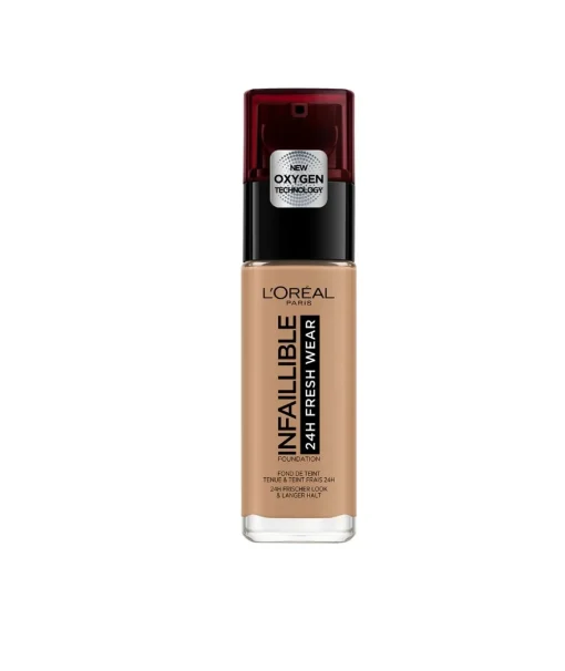 L'OREAL COLOR Infalible 24H Fresh Wear Base De Maquillaje Tono 300 Ambre Pieles Medias A Oscuras| Bases Y Fondos Maquillaje