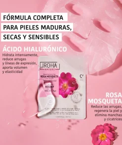 IROHA NATURE Mascarilla Facial Antiedad Global Con Rosa Mosqueta| Mascarillas Faciales
