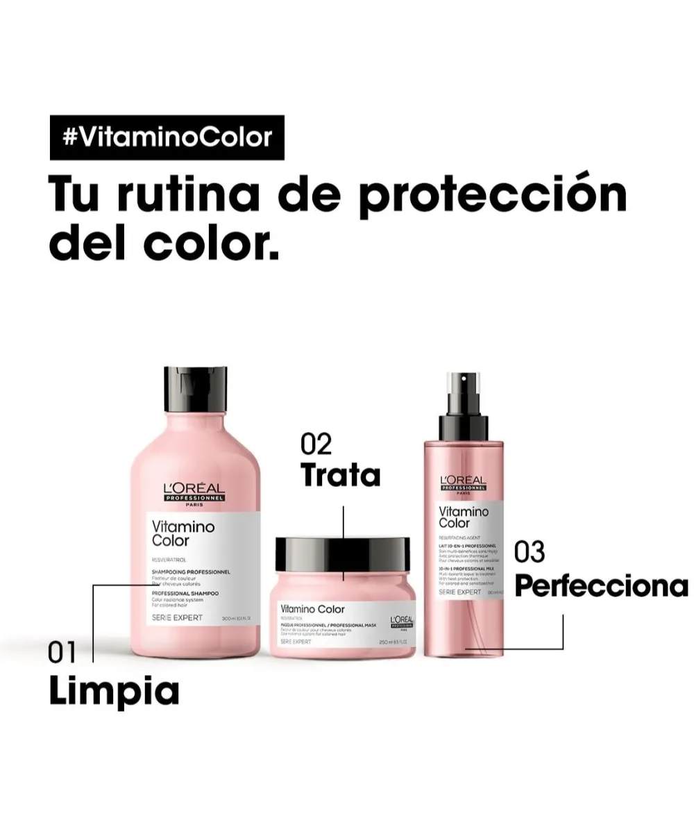 L'OREAL EXPERT PROF. Mascarilla Vitamino Color 250 Ml| Mascarilla Capilar