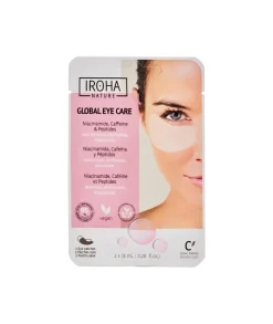 IROHA NATURE Parches De Ojos Tisu Cuidado Global| Mascarillas Faciales