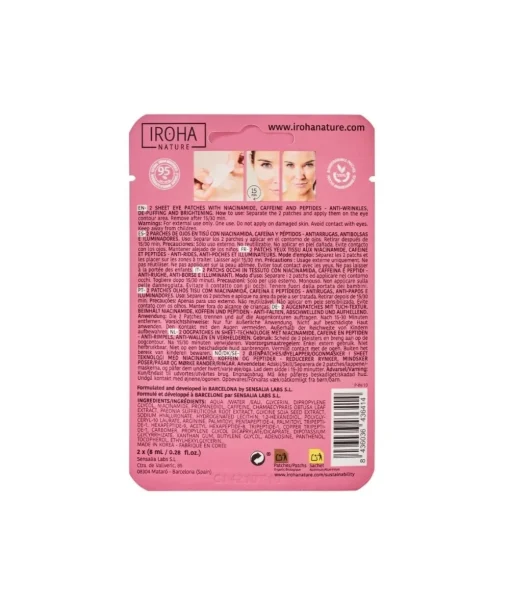 IROHA NATURE Parches De Ojos Tisu Cuidado Global| Mascarillas Faciales