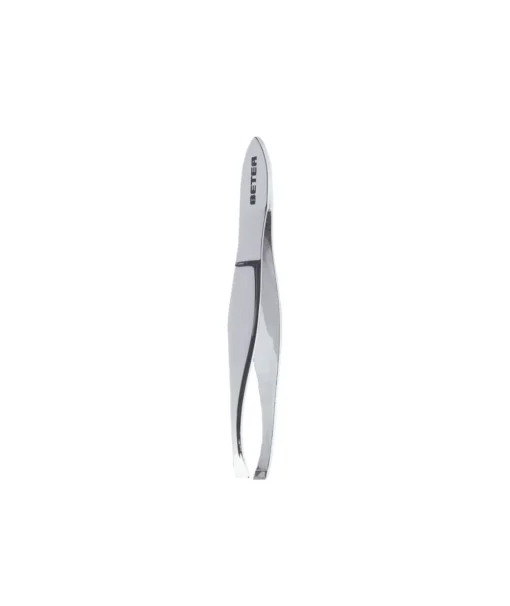 BETER LINEA ROSA Pinza De Depilar Punta Recta Cromada| Utensilios Ojos Y Cejas