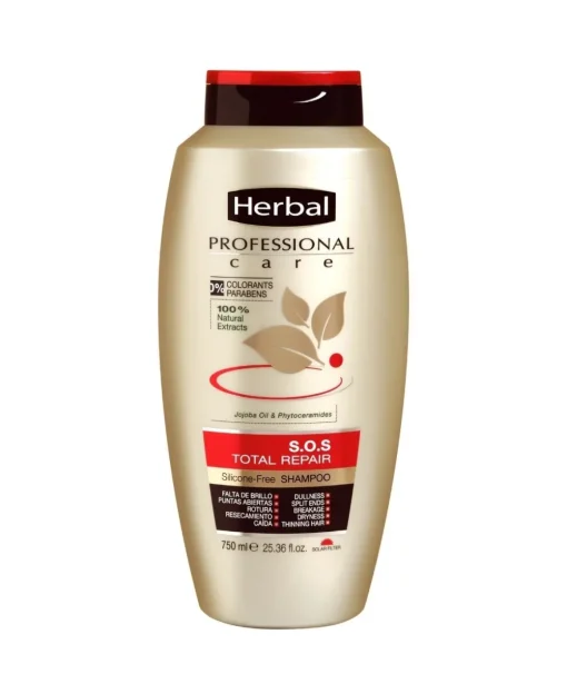 HERBAL Profesional Care Champú Sos Total Repair 750 Ml| Champú