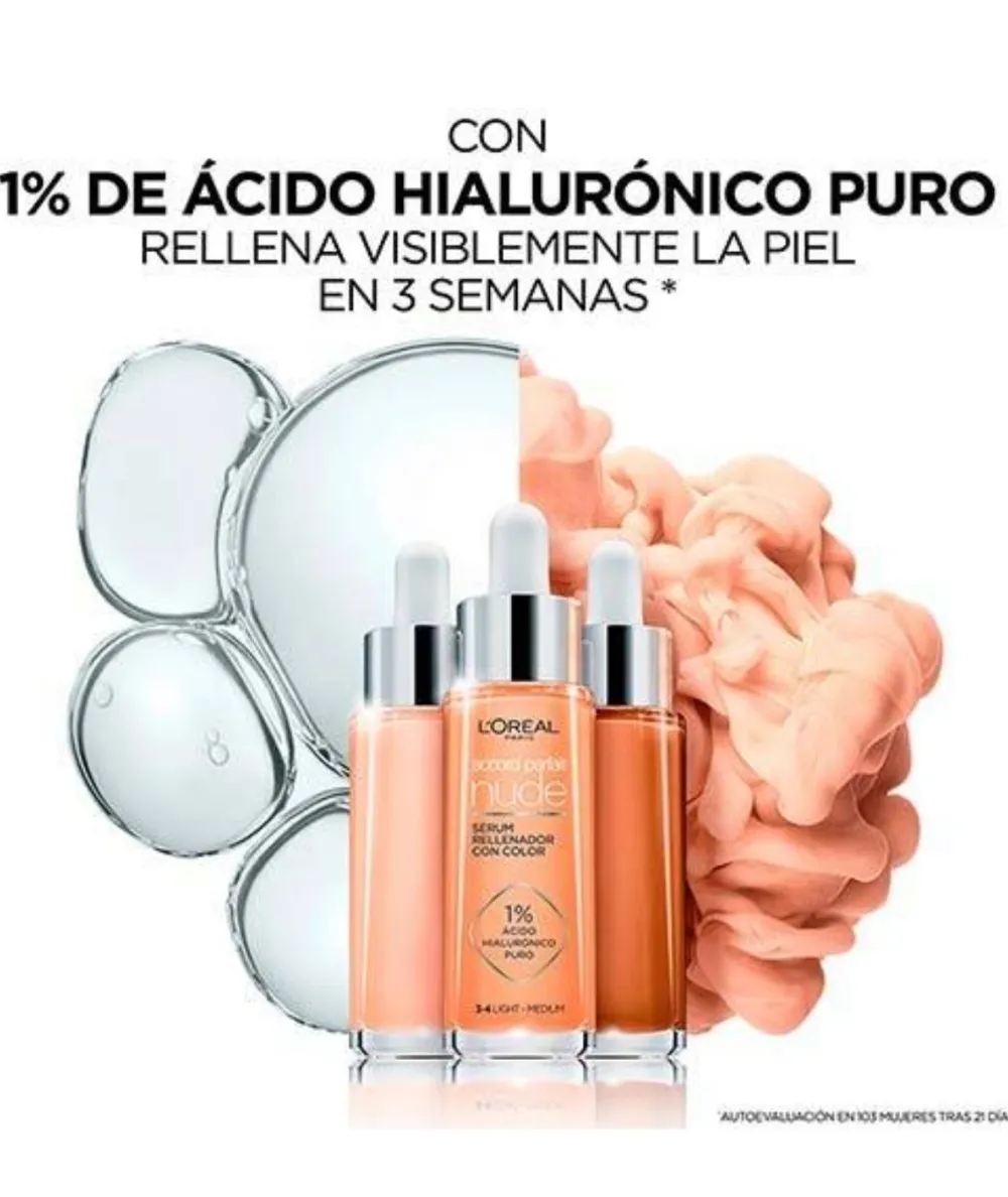 L'OREAL COLOR Serum Con Color Tono 0'5-2 Muy Claro| Bases Y Fondos Maquillaje