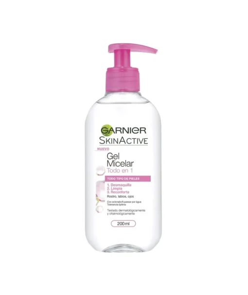 GARNIER Skinactive Gel Micelar Rosa 200 Ml| Limpiadoras / Desmaquillantes