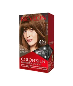 COLORSILK Tinte Capilar N. 43 Castano Medio Dorado| Tinte Permanente
