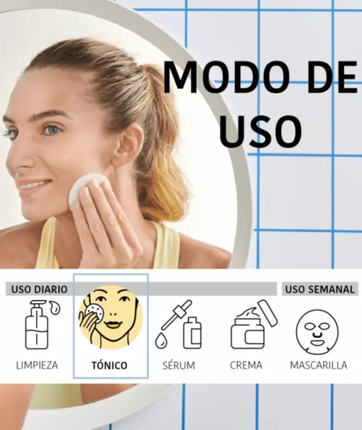 IROHA NATURE Tónico Exfoliante Discos Pina 10 Und.| Tónico Facial