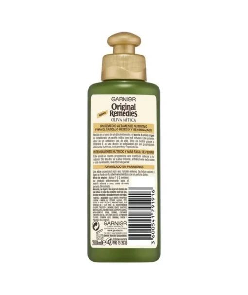 GARNIER Tratamiento Oliva Mitica Cabello Seco 200 Ml| Aceites Y Tratamiento Capilar